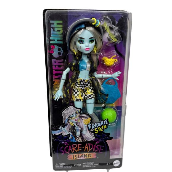 Mattel Monster High Scare-adise Island Frankie Stein Fashion Doll Box Damaged - Picture 1 of 7